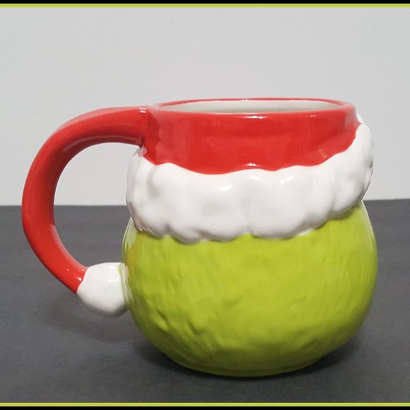NEW RARE Williams Sonoma The Grinch Figural Mug 28 OZ Stoneware - Picture 4 of 6